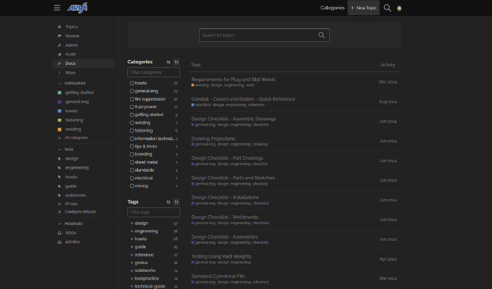 Arva Industries Documentation Platform