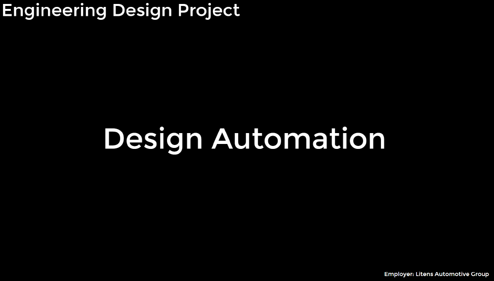 Parametric Design Automation