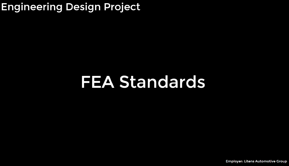 Finite Element Analysis Standards